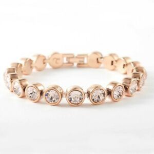 Touchstone Crystal Rose Gold Ice Bracelet